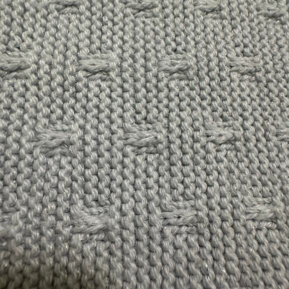 Rachel Zoe Gray Silver Metallic Knit Sweater - Picture 5 of 7